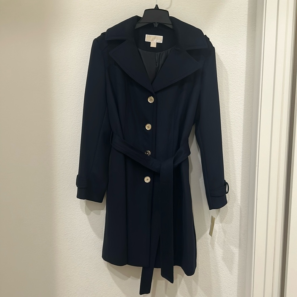 💥 NWT 💥 MICHAEL Michael Kors Navy Blue Coat